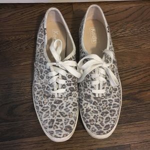 Adorable leopard KEDS, never worn